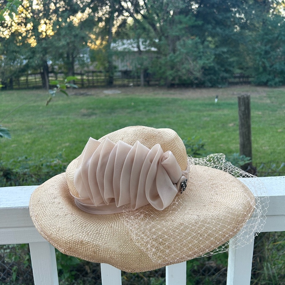 Vintage Hat with Decorative Bow